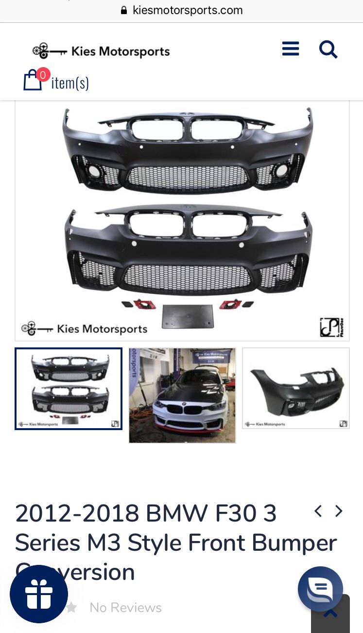 Bmw 3 series m3 style front bumper new in box
