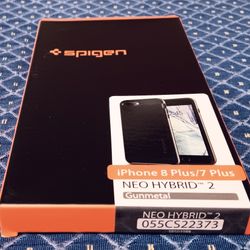 Brand New Spigen iPhone 8 Plus  / 7 Plus Neo Hybrid 2 Gunmetal Case