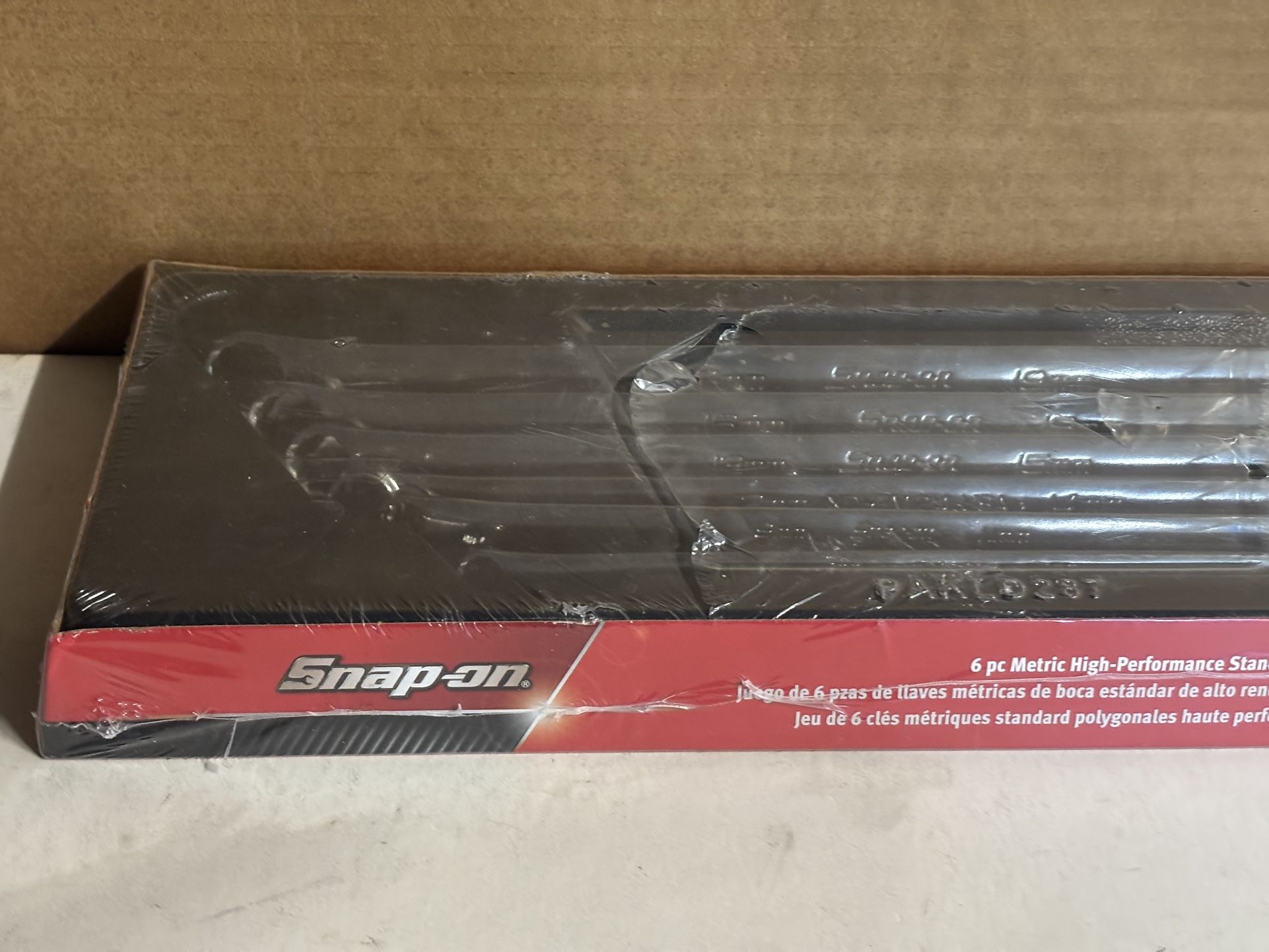 Snap-on Tools 6 pc 12-Point Metric Flank Drive® High-Performance 0° Offset Box Wrench Set (8–19 mm)