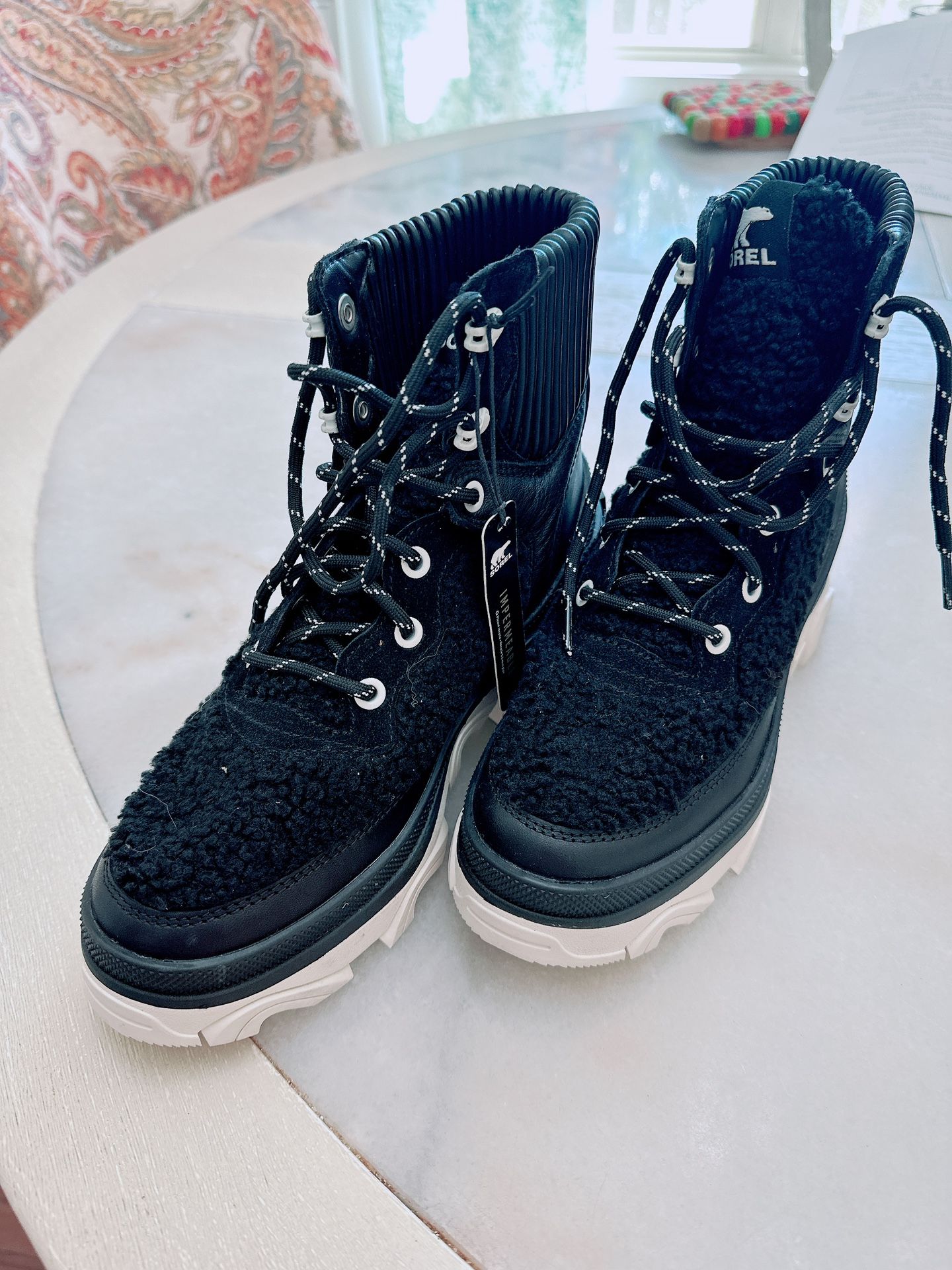 Sorel Brex Cozy Lace Up Waterproof Boots/NEW