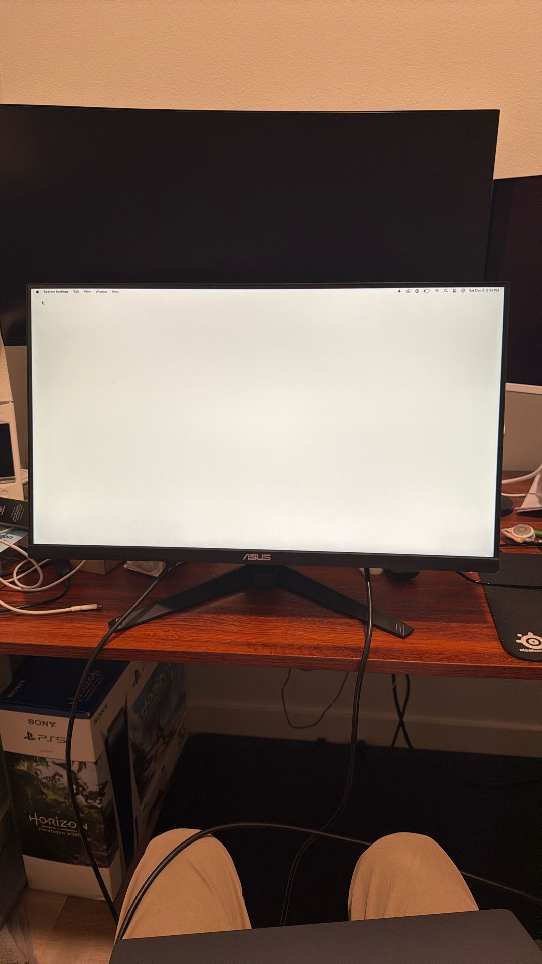 ASUS TUF Gaming 25” (24.5 viewable) 1080P Gaming Monitor (VG259Q3A) – FHD, 180Hz, 1ms, Fast IPS, Extreme Low Motion Blur, FreeSync, Variable Overdrive