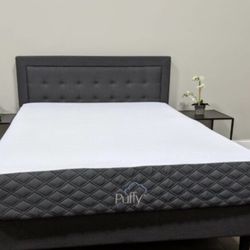 Puffy, Puffy Lux Hybrid Mattress, Queen, Like New