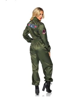 New Leg Avenue Top Gun Parachute Flight Suit Women's Size Medium