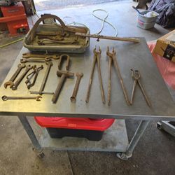 Vintage Tools And Anvil