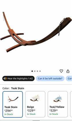 Petra Teak Hammock stand