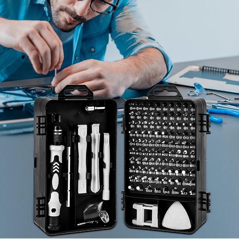 115-Piece Precision Screwdriver Set for Phone, Computer, Watch, Console, Eyeglass Household Home Repair Tool Kit