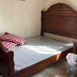 Queen Headboard, Footboard And Dresser