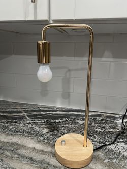 Industrial Gold Table Lamp