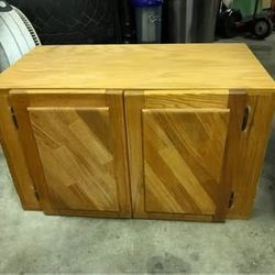Oak Tan Wood Storage Cabinet Or TV Stand…