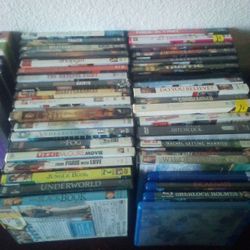 Variety Of  DvD's  Plus 3 Blue  RAY MOVIES ALSO