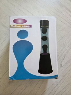 Motion Light, Volcano Lamp Orange Liquid Red Wax