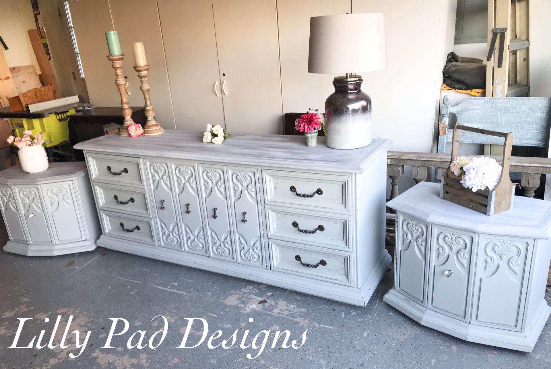 Elegant Dresser and 2 Nightstands