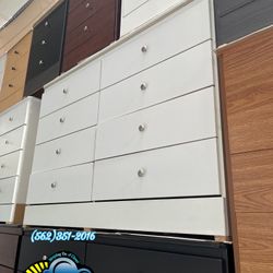 Eight Drawer White With Rails New Chest 