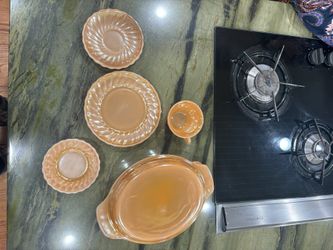 Vintage Anchor Hocking Fire King Set Of 5