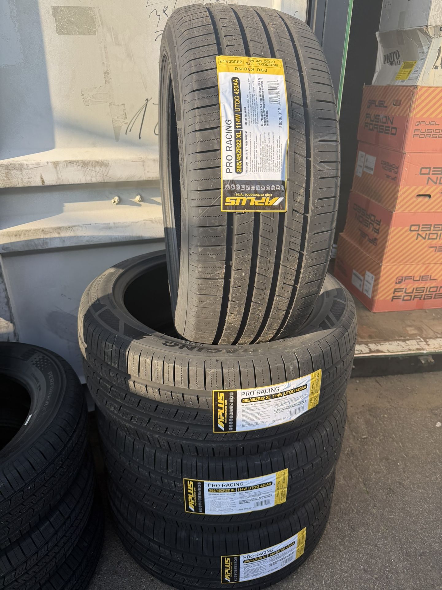 285/45R22 (4) New All Season Tires Installed 50,000 Miles Free Rotations