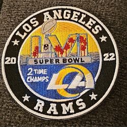Los Angeles Rams 2X Super Bowl Champs 3.5" Patch Iron/Sew On!