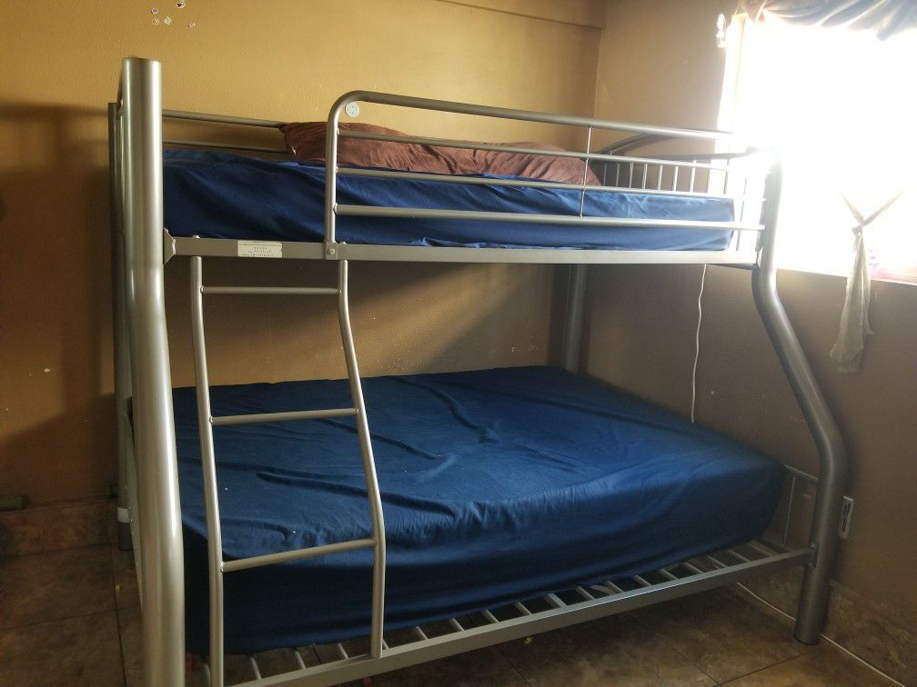 Bunk beds one twin one full great condition no mattress
