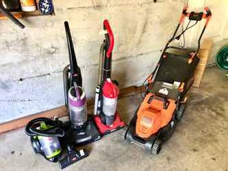 *FREE*Electric Vacuums and Electric Lawn Mower