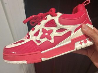 Louis Vuitton skates red and white