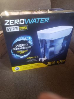 New zerowater 20 cup ready pour dispenser water filter pitcher with water quality meter.