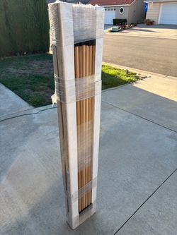 Authentic Crate & Barrel Atwood Queen Bed roll slats. Solid wood construction with fabric straps.