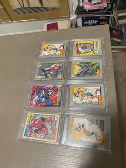 DC Marvel Superhero Trading Cards Lot of 8