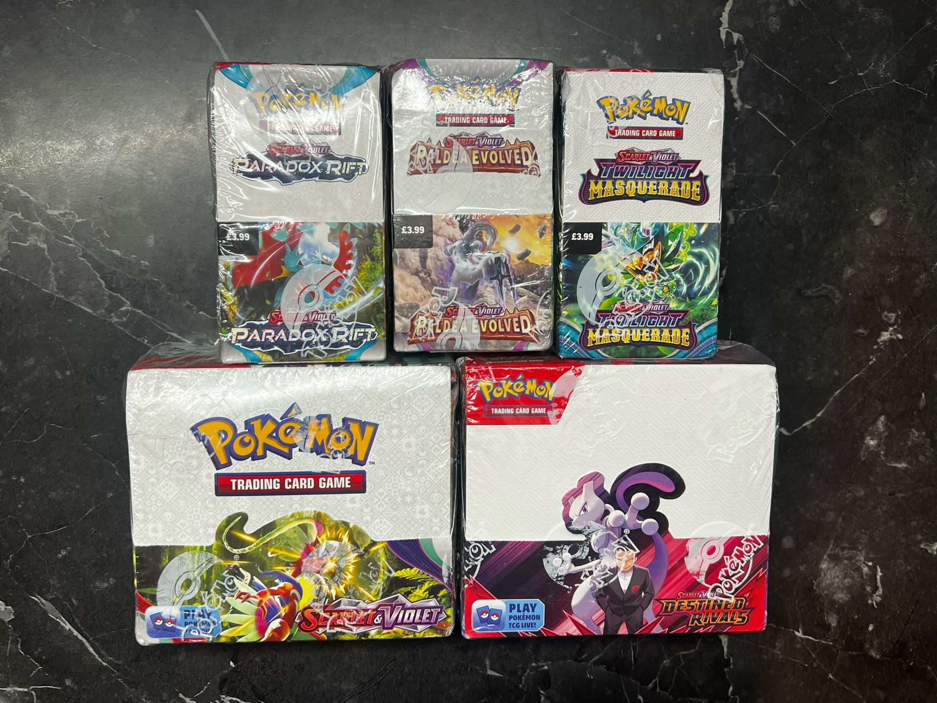 POKEMON BOOSTER BOXES/ HALF BOOSTER BOXES