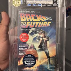 Back to the Future (VHS, 1994) McDonalds Promo, Sealed CGC Graded 8