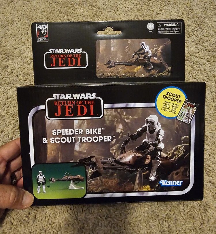 SW Vintage Speederbike & Scout Trooper