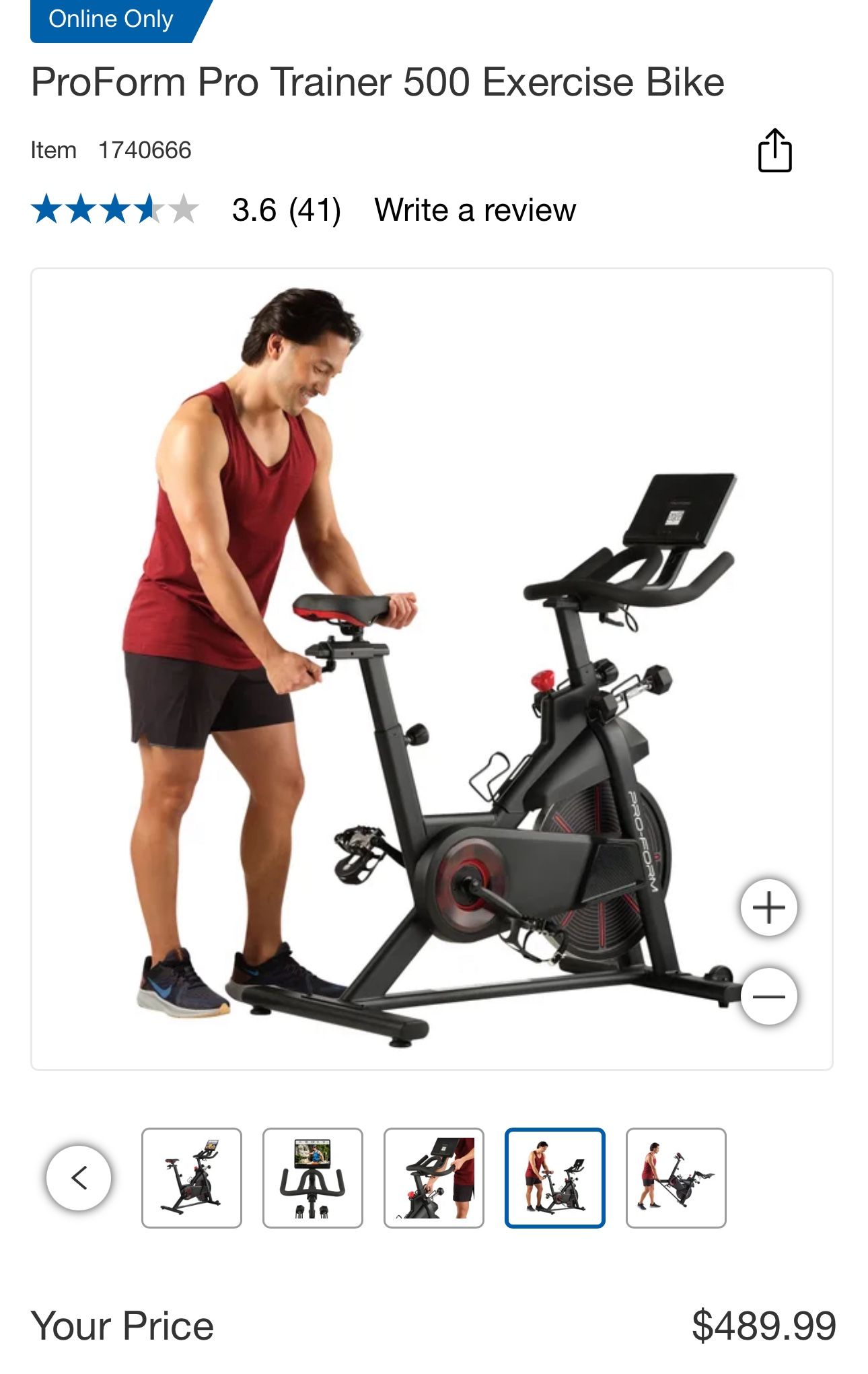 Pro Form Exercise Bike