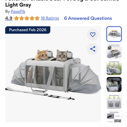 Portable Dual-Pet Dog & Cat Carrier