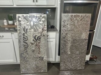 Mirrored Peir 1 brand-  2 panels 22wx48L
