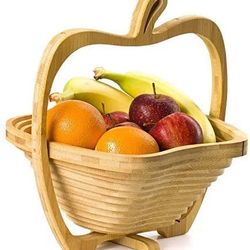 Dried Fruit Apple Tray, Trivet, and Fruit Basket