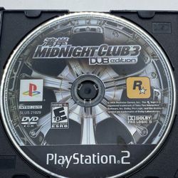 Midnight Club 3: DUB Edition DISC ONLY Tested Authentic SONY PlayStation 2 PS2 