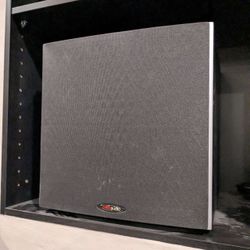 Polk Audio PSW10 10" Powered Subwoofer Home Audio – Power Port Tech, Up to 100 Watts, Big Bass in Co