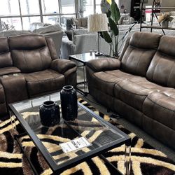 Brand New Reclining Sofa And Loveseat Set, Only $1599