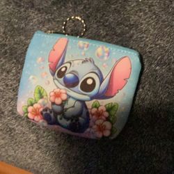  Lilo and Stitch Zipper Coin Wallet New Color Blue Kids Wallet 