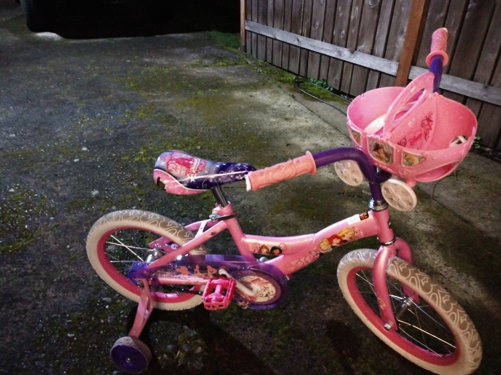 A little girls bike