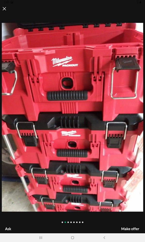 MILWAUKEE PACK OUT TOOL BOX BRAND NEW EACH