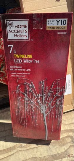 7 ft Twinkling Willow Christmas Tree