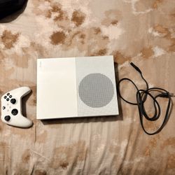 Xbox One With Controller And Power Supply Cable