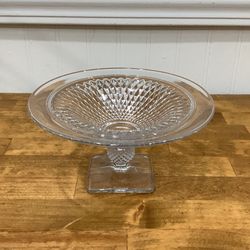 Mt.  Vernon Clear Round Compote  $10
