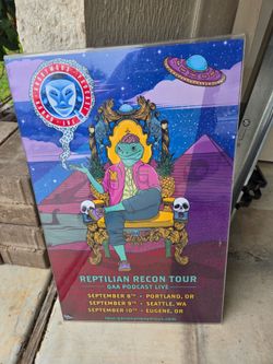 Vintage Reptilian Recon Tour Poster