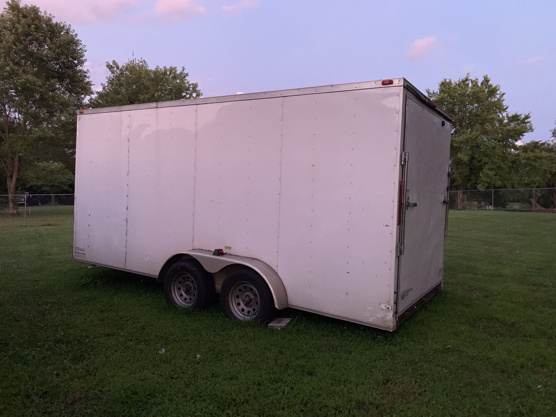 7x16 enclosed trailer