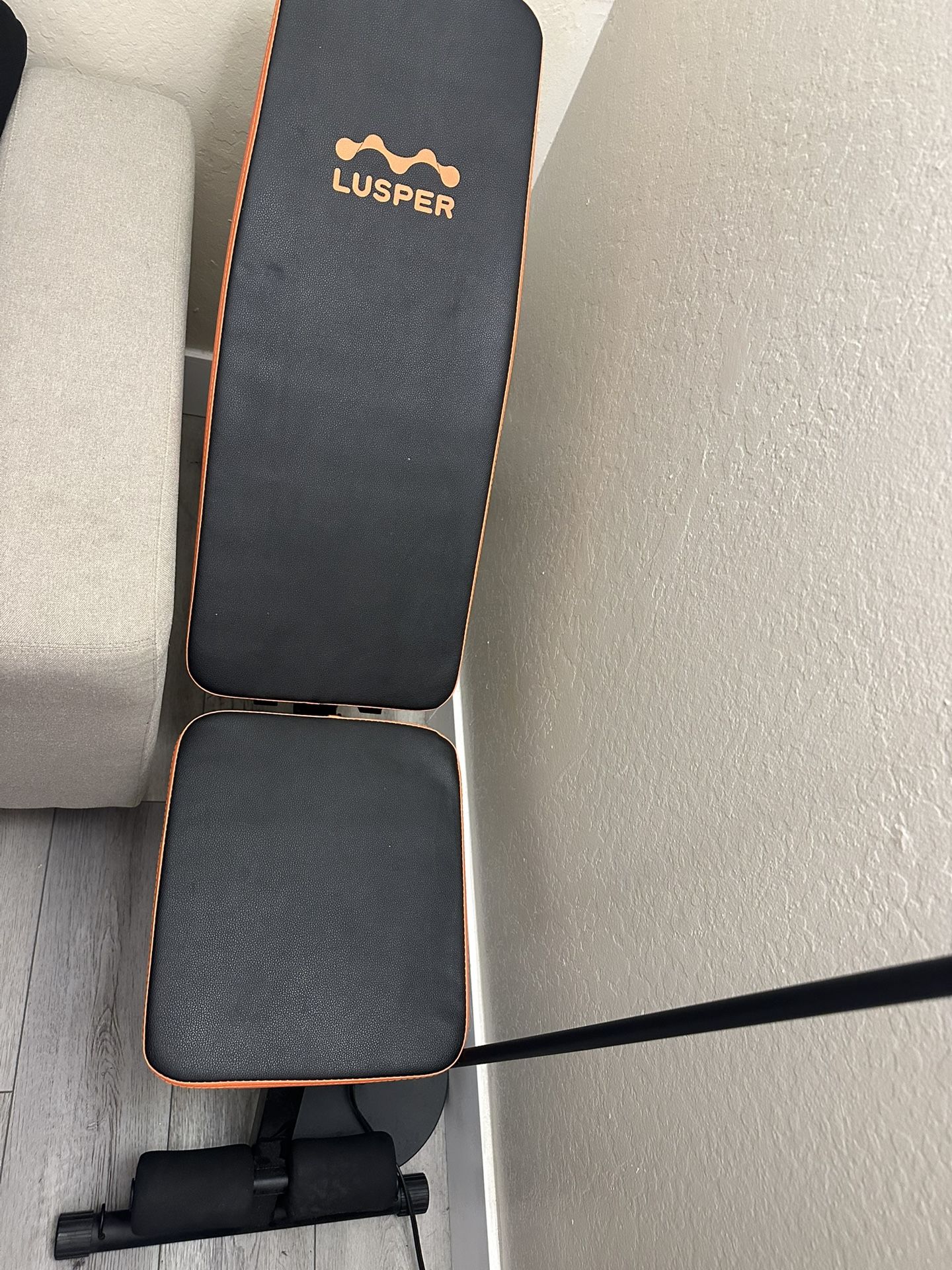 LUSPER Adjustable Workout Bench – Full Body Home Gym Equipment