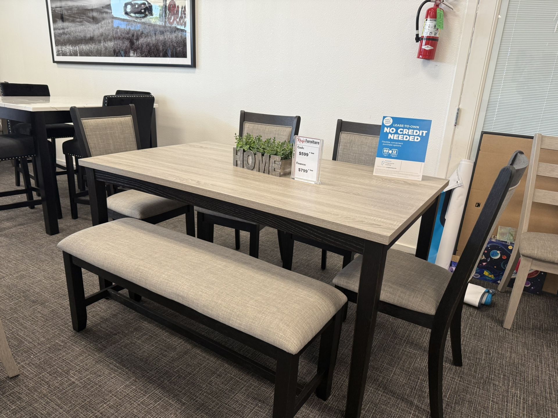 β¨ 6 Pc Dining Table Set w/ Bench β Just $599!