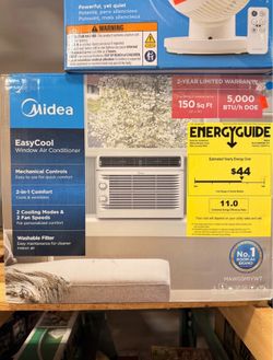 Midea 5,000 BTU Easy Cool Window Air Conditioner *Used Like New*