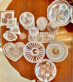 HAND-CUT LEAD CRYSTAL COLLECTION - American Brilliant Period Cut Chrystal
