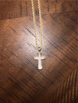14K Yellow Gold Rope Chain Necklace 20"