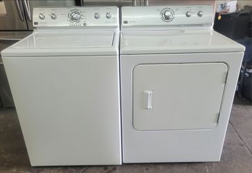 Maytag super capacity top loading washer and dryer, like new